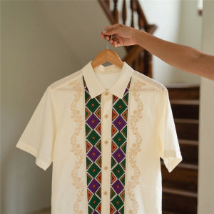 2025 new Pinya Jusilyn Polo Barong Short Sleeves Full Open Polo Barong Short sleeves Pinya Jusilyn (Venusha)