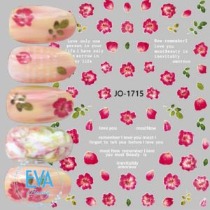 Sticker Dán Móng Tay 3D Trang Trí Móng Mẫu Tết Hoạ Tiết Hoa Hồng Beautyful Rose JO1717 - JO1718 - JO1719