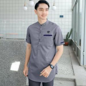 Baju Koko Kurta Muslim Pria Lengan Pendek Dewasa Terbaru qurta Halus
