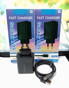 Charger SAM Galaxy A05 Full Black 180W Support Fast Charging