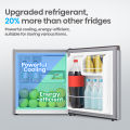 Hisense Kulkas Mini Bar Kulkas 1 Pintu - RR58D4IGN (Refrigerator) Lemari Es Portable  - Silver 【Net Capacity 42L】 【Space-Friendly】【Low Noise】【Separate Chiller】. 