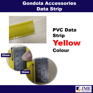 JME Gondola Data Strip PVC Data Strip For Supermarket Shelves 888/1188MM 100Pcs