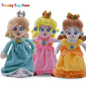 26CM Super Bros Lovely Pink Princess Peach Daisy Rosalina Plush Toys Cartoon Anime Film Dolls Action Figure Soft Plush Doll Toy Model Kids Gifts