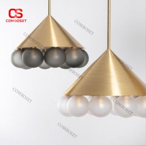 Đèn Trần Decor Chùm Bóng Ánh Kim Phong Cách Minimalist