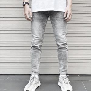 Quần Jeans bò nam mẫu TRƠN form Slimfit ôm nhẹ tạo cảm giác thoải mái QJO001