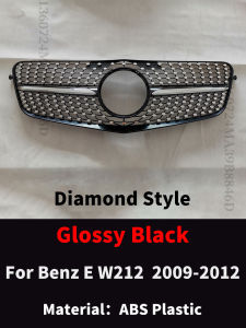For Mercedes Benz E W212 2009-2015 E260 E300 E350 E200 GT Diamond Style Grille Front Bumper Grill Tuning Accessories Facelift