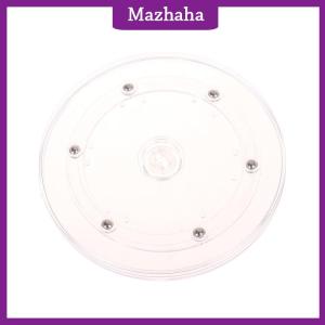 Mazhaha 360อะคริลิคใสแบบหมุนได้แท่นวางแบบกลมฐานขี้เกียจเครื่องประดับตกแต่งจานหมุนได้อุปกรณ์เฟอร์นิเจอร์