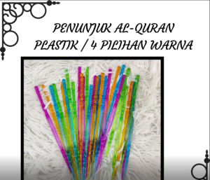 Penunjuk Al-Quran Plastik / 4 Pilihan Warna