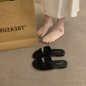 [Free Shipping] Chuyuji WomenS Summer Slip-On Sandals 2026 New Casual Versatile Vacation Seaside Beach Shoes Square Toe