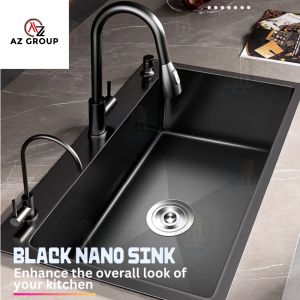 [AZGROUP] High Quality Stainless Steel Single and Double Bowl Kitchen Sink