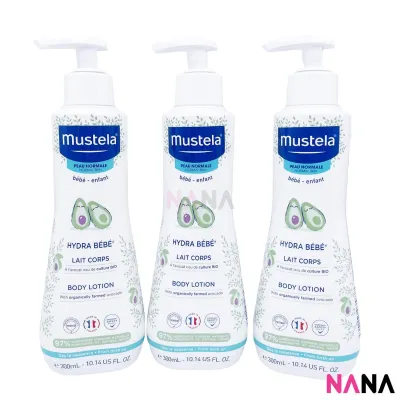 Mustela Hydra Bebe Body Lotion 300ml x3