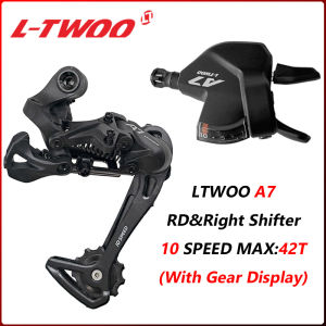 LTWOO A7 10 Speed Rear Derailleur+Right Shifter for Mountain Bike (With Optical Gear Display)