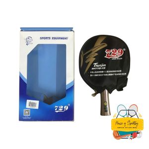 Kayu Tenis Meja Pingpong 729 F-1 3K Carbon FREE Cover