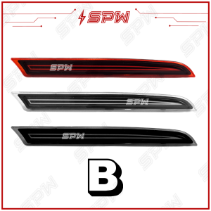 Perodua Axia SE/AV (14-17) Myvi Icon G/X (15-17) Alza (18-21) Reflector Rear Bumper LED DRL Daylight Brake Light Lamp Rear Foglamp Foglight Spotlight