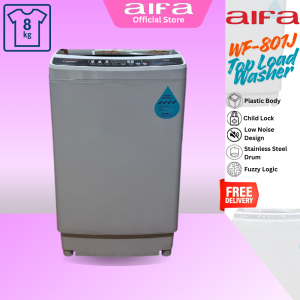 Aifa Washing Machine Top Load 8kg - 10kg washing capacity Certified Water Efficiency(4 Ticks) - WF-1001J / WF-801J
