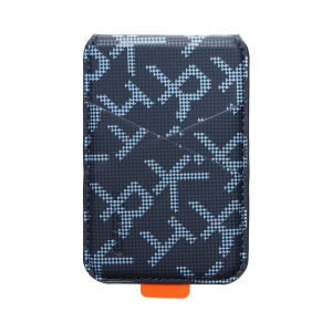 Quivlox Minimalist Letter Pattern PU Leather Multi Card Slots Holder Anti Theft Portable ID Wallet for Men Women