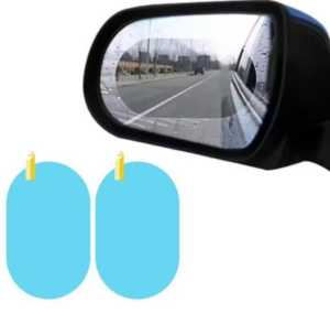 Stiker Kaca Mobil Anti Embun Hujan Anti Fog Spion Oval 10x15 - Car