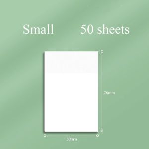MARINI 50 Sheets 50 Sheets Sticky Notes Waterproof Transparent Note Paper Reusable Paper Sticker