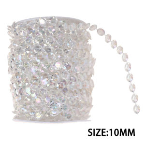 Crystal Beads Rainbow Roll 10 mm*30M / Kristal Roll / Monte Roll