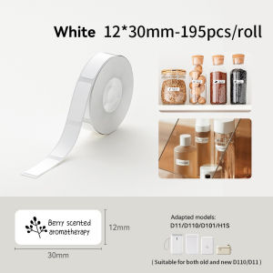 เครื่องพิมพ์ฉลาก NIIMBOT D110 / D110M – เครื่องพิมพ์พกพา Bluetooth และ USB พร้อมระบบระบุอัตโนมัติ เทมเพลต สำหรับบ้าน สำนักงาน ธุรกิจ และสติกเกอร์ของขวัญคริสต์มาส 1