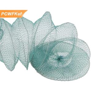 【PCWFKef】 Lưới đánh cá 3 4 5 6 lớp lồng gấp lưới nylon nhanh khô lồng câu cá lồng tôm thép mềm Lồng cá bẫy cá