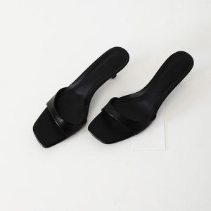 Summer Fashion Women Open Toe Slippers Fashion Slip On Ladies Comfort Outdoor Thin Heel Dress Slides2026