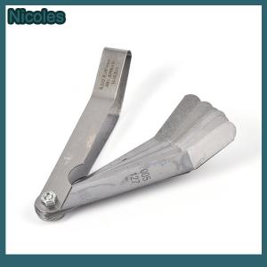 [Nicoles] 16 Blades Feeler Gauge Metric Gap Filler 0.127-0.508mm Valve Gage Measurment