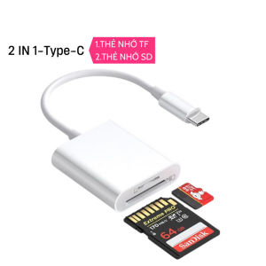 [HCM] Đầu đọc thẻ nhớ SD TF 2 trong 1 cho bộ chuyển đổi dữ liệu đầu đọc thẻ iP 8Pin / Type C sang SD TF -TyHome