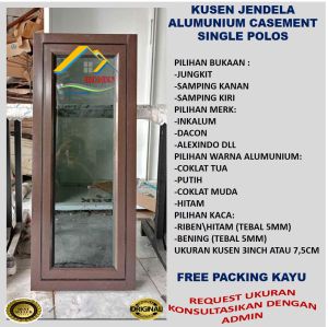 JENDELA ALUMINIUM 60X80CM SINGLE POLOS