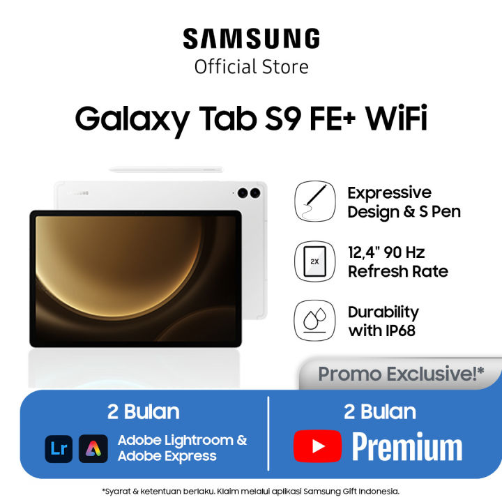 Samsung Galaxy Tab S9 FE+ 8GB_128GB WiFi Tablet Inci 8Gb Ram