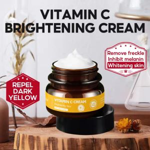 VIBRANT GLAMOUR Nature Vitamin C Face Cream Brightening Whitening Moisture Cream for Face Facial VC Freckles 30g