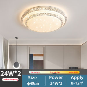 3 Colours Ceiling Light Modern Design Living Room Pendant Light Led Indoor Ceiling Light Easy To Install Cold White/Warm White Suitable For Indoor Decoration Living Room Bedroom