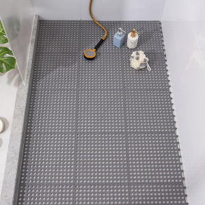 20 PCS Big Drain Holes Bathroom Anti-slip Mat Waterproof Eco-friendly Shower Room Floor Mat 30x30cm 30x30cm Bathroom Non-slip Mats Splicing Floor Mat Decor Combination Carpet Adjustable Mat for Baby Adult Elderly Bathroom Non-slip
