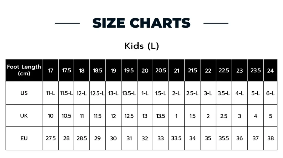 Skechers twinkle 2024 toes size chart