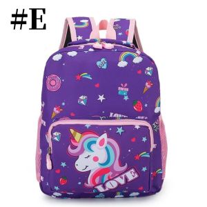 [Local Ready Stock] Toddler Girls Backpack Cartoon Unicorn/Mermaid Print School Bag for Primary Lightweight Gift