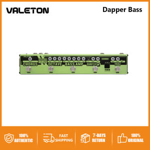 Valeton Dapper Bass Multi Effects Pedal Strip 6 in 1 Multi Effect Bass TunerChorusOctaverDirty Q & Boost CompTuner VES2