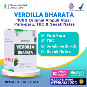 Verdilla Bharata - Obat Paru-Paru Infeksi - Obat TBC Brokitis - Batuk Berdarah Sesak Nafas Ampuh