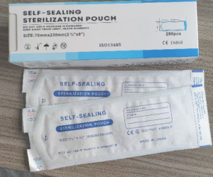 C0F0E. Dental Self Sealing Sterilization Pouch/ Disposable Dental High-Temperature Disinfection Sealing Bag/ High-temperature sterilization Self Sealing Sterilization Pouch Medical Use Grade Paper Disposable Dental Tattoo Tool Storage Bag.