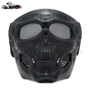 Pinph Safety Goggles Face Mask Windproof Dustproof UV-protection Eyewear Mask Removable Bicycle Motorcycle Tactical Goggles Masks