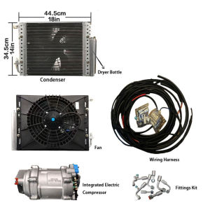 Treeligo 12000 BTU Car Air Conditioner Hidden Installation 12V/24V Voltage 2000W Cooling Capacity Suitable for Various Vehicle Models