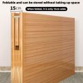 Solid Wooden Foldable Bed Single Bed Frame Indoor Bamboo Furniture 200*60cm Household Simple Double Solid Wood Frame Reinforced Bed. 
