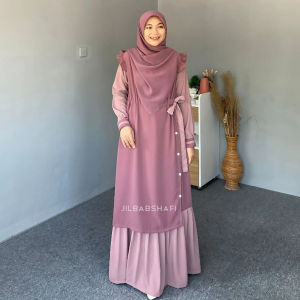 GAMIS AYANA KOMBINASI DRESS KOREAN // GAMIS WANITA TERBARU // GAMIS WANITA TRENDY // GAMIS TERLARIS