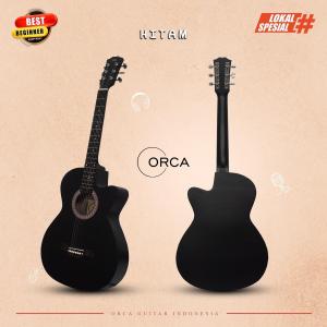 ORCA Gitar Akustik Pemula Tanam Besi OR - VT09 Senar String Guitar