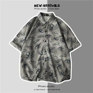 YN299 M-3XL เสื้อเชิ้ตผู้ชาย เสื้อฮาวาย รุ่น 1166