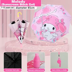 COD Childrens umbrella Kids Umbrella for Long handle cartoon patterns for boy and Girls