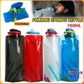 Amoki 700ml Travel Collapsible Folding Drink Water Bottle Sports Kettle Flexible Foldable Drink Water Bag. 