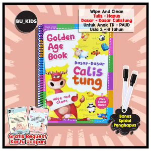 Buku Wipe And Clean Books Belajar Dasar Calistung Anak Tk Paud