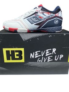 รองเท้าฟุตซอลH3xBangkrirkเหนียวหนึบทุกสนามฟุตซอลมี2สีน้ำเงินและสีกรม