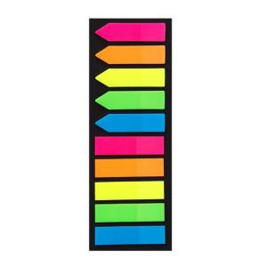 100/120 Counts Colored PET Label Repositionable Page Marker Adhesive Notes 45x12MM Labelling Sticker for Notebook Binder
