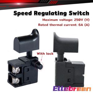 Speed Regulating Switch 6A 250V for Electric Drill Hammer Tool